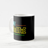 Just Break - リラックスs & Mindfulデザイン コーヒーマグカップ (正面左)