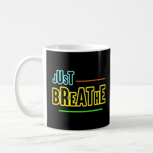 Just Break - リラックスs & Mindfulデザイン コーヒーマグカップ (左)