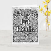 Just Break - 前向き引用文 カード (黄色い花)