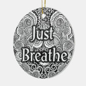 Just Break - Calming Mandalaインスパイア- セラミックオーナメント (左)