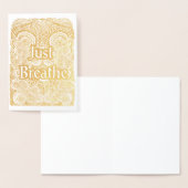 Just Break - Calming Mandalaインスパイア- 箔カード (ディスプレー)