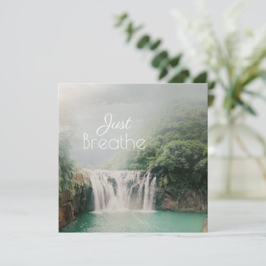 Just Breaking落ち着いた引用文と滝 カード (スタンド正面)