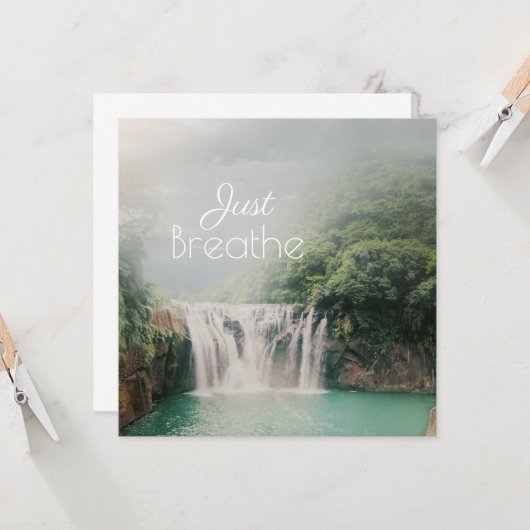 Just Breaking落ち着いた引用文と滝 カード (正面/裏面インサイチュ)