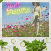 Just BreaksヴィンテージエンジェルAltered Art キッチンタオル (折り畳み)