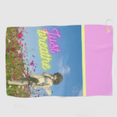 Just BreaksヴィンテージエンジェルAltered Art ゴルフタオル (横)