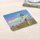 Just BreaksヴィンテージエンジェルAltered Art スクエアペーパーコースター (アングル)