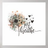 Just Breaks DandelionハートYoga Assume ポスター (正面)