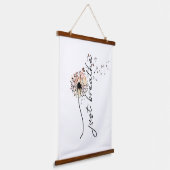 Just Breaks Dandelion Inspiration Self 気に Yoga 吊り下げ型タペストリー (傾斜あり)