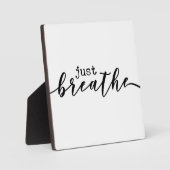 Just Breath Office やる気を起こさせる Desk Sign フォトプラーク (正面)