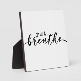 Just Breath Office やる気を起こさせる Desk Sign フォトプラーク
