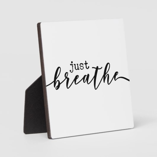 Just Breath Office やる気を起こさせる Desk Sign フォトプラーク (正面)