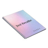 Just Breathe カームノート ノートブック (右側)