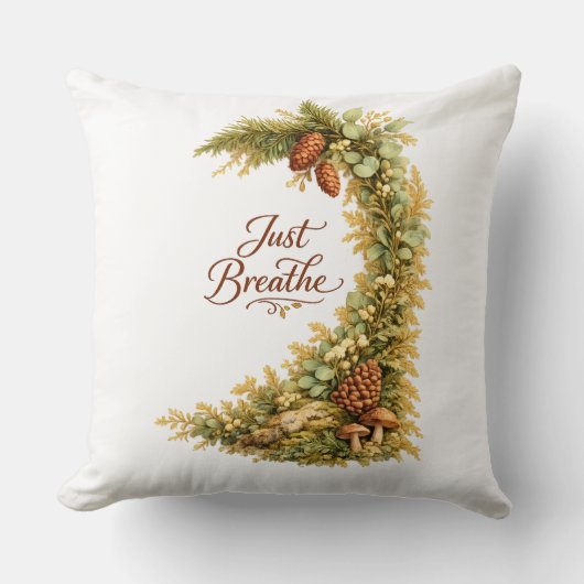 Just Breathe テーマ クッション (正面)