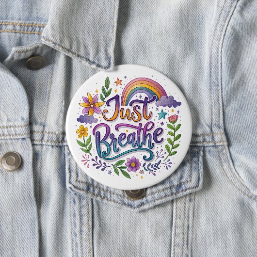 "Just Breathe" Button 缶バッジ (インサイチュ)