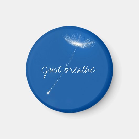 Just breathe - Dandelions floating マグネット (正面)