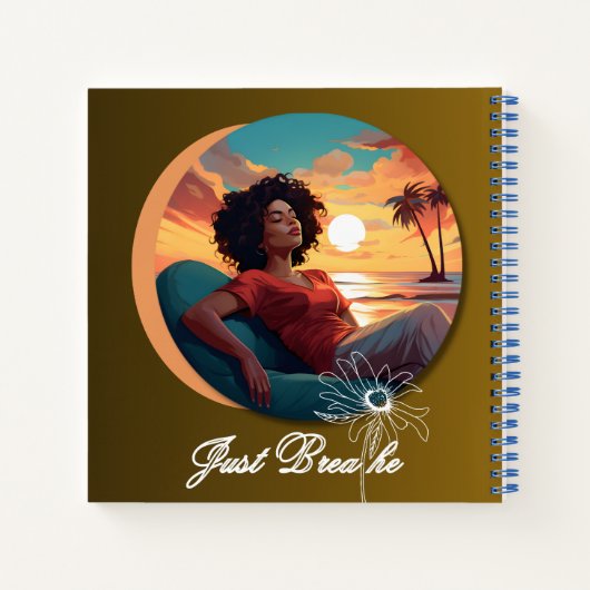 "Just Breathe" Journal ノートブック (裏面)