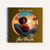 "Just Breathe" Journal ノートブック (正面)