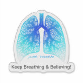 Just Breathe & Keep Believing  シール (正面)