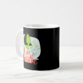 Just Breathe Mindfulness Quote Mug for Daily Calm コーヒーマグカップ (正面左)