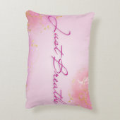 Just Breathe - Pink Serenity Gift アクセントクッション (裏面(縦))