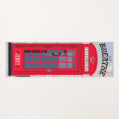 'JUST BREATHE' Red London Phone Booth ヨガマット (正面(横))