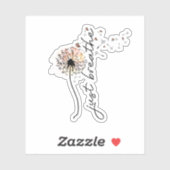 Just breathe sublimation シール (シート)