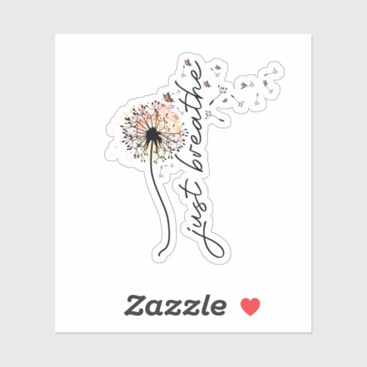 Just breathe sublimation シール (シート)