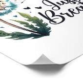 Just Breathe Tee Dandelion Sitive Quote Suicide Pr ポスター (角)