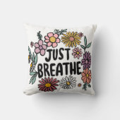 JUST BREEZEフローラかわいいデイジー手描き クッション (正面)