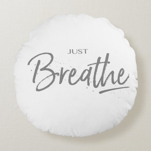 Just Breeze, Yoga, Zen引用文 ラウンドクッション (正面)