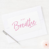 Just Breeze, Yoga, Zen引用文 長方形シール (封筒)