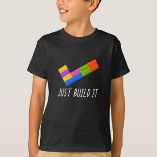 Just Build IT建物Blocks Gift Man Tシャツ