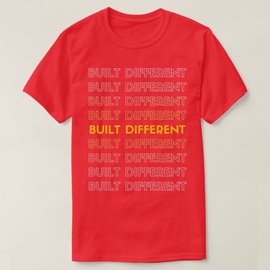 Just built Different Premium TShirt Tシャツ (デザイン正面)