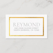 Just Business Name and Address シンプルChic 名刺 (正面)