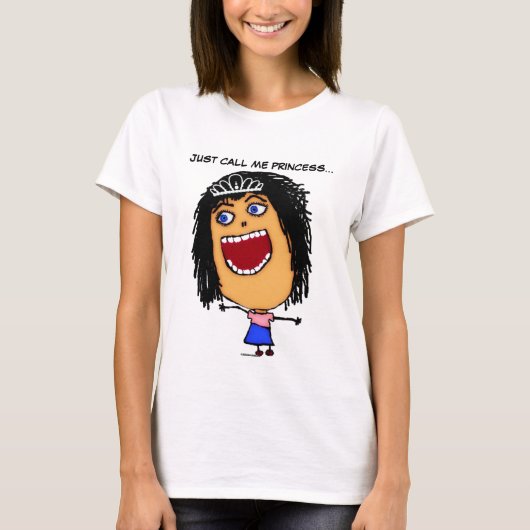 Just Call Meプリンセス漫画 Tシャツ (正面)