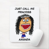 Just Call MeプリンセスGirl Cartoon マウスパッド (マウス)