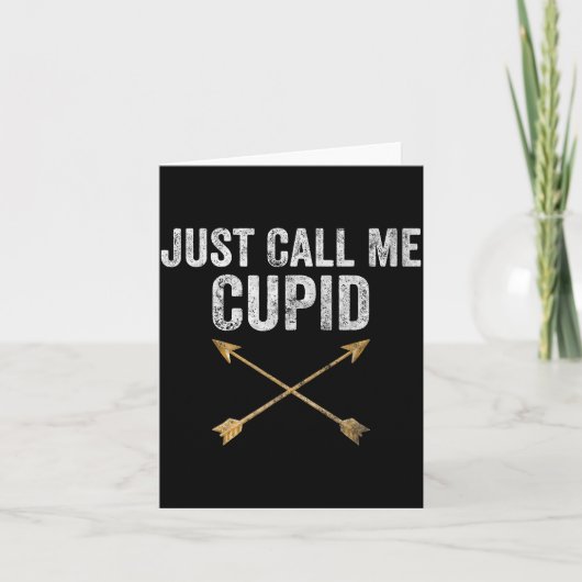 Just Call Me Cud Shirt Retro Arrow Valentine Day  カード (正面)