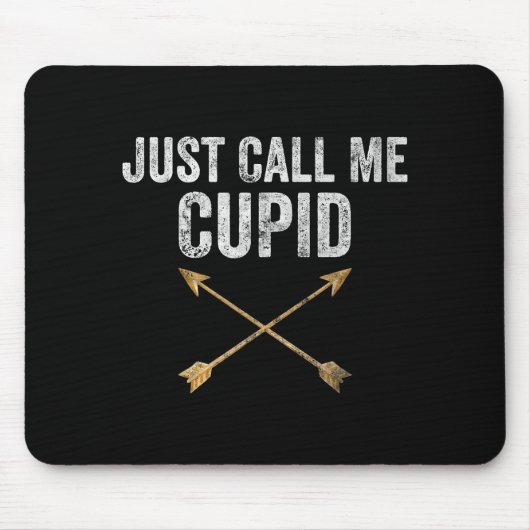 Just Call Me Cud Shirt Retro Arrow Valentine Day マウスパッド (正面)
