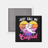 Just Call Me Cud Valentine Cute Arrow Heart Couple マグネット (正面/裏面)