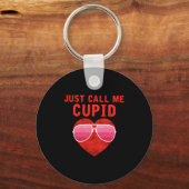 Just Call Me Cud Valentines Day Couple Cute 2 キーホルダー (正面)