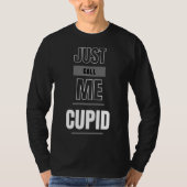 Just Call Me Cupidフード付きスウェットシャツ Tシャツ (正面)
