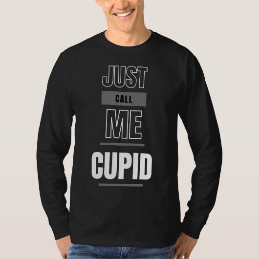 Just Call Me Cupidフード付きスウェットシャツ Tシャツ (正面)