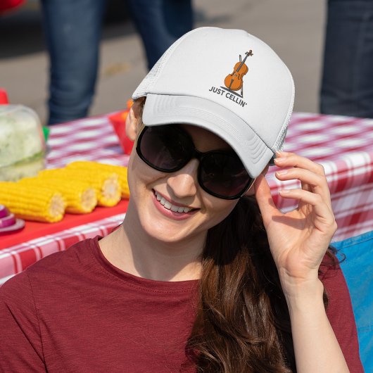 Just Cellin Cellist Performance Music Cello キャップ