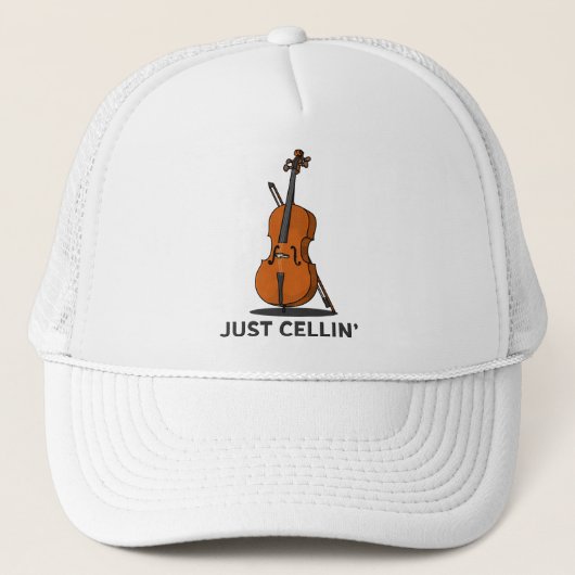 Just Cellin Cellist Performance Music Cello キャップ (正面)