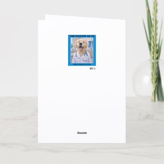 Just Checking In Get Well Card ST-1 カード (裏面)