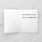 Just Checking In Get Well Card ST-1 カード (内部)