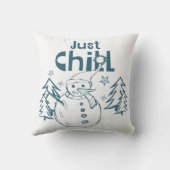 Just Chill Playful Christmas クッション (裏面)