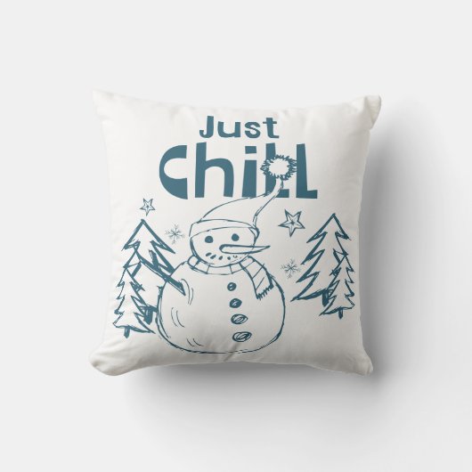Just Chill Playful Christmas クッション (正面)