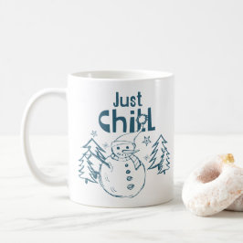 Just Chill Playful Christmas コーヒーマグカップ