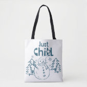 Just Chill Playful Christmas トートバッグ (正面)